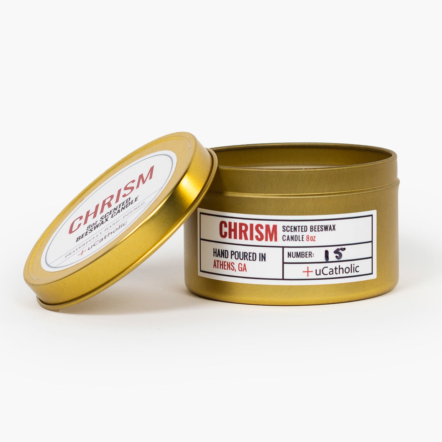 Chrism shop scented candle