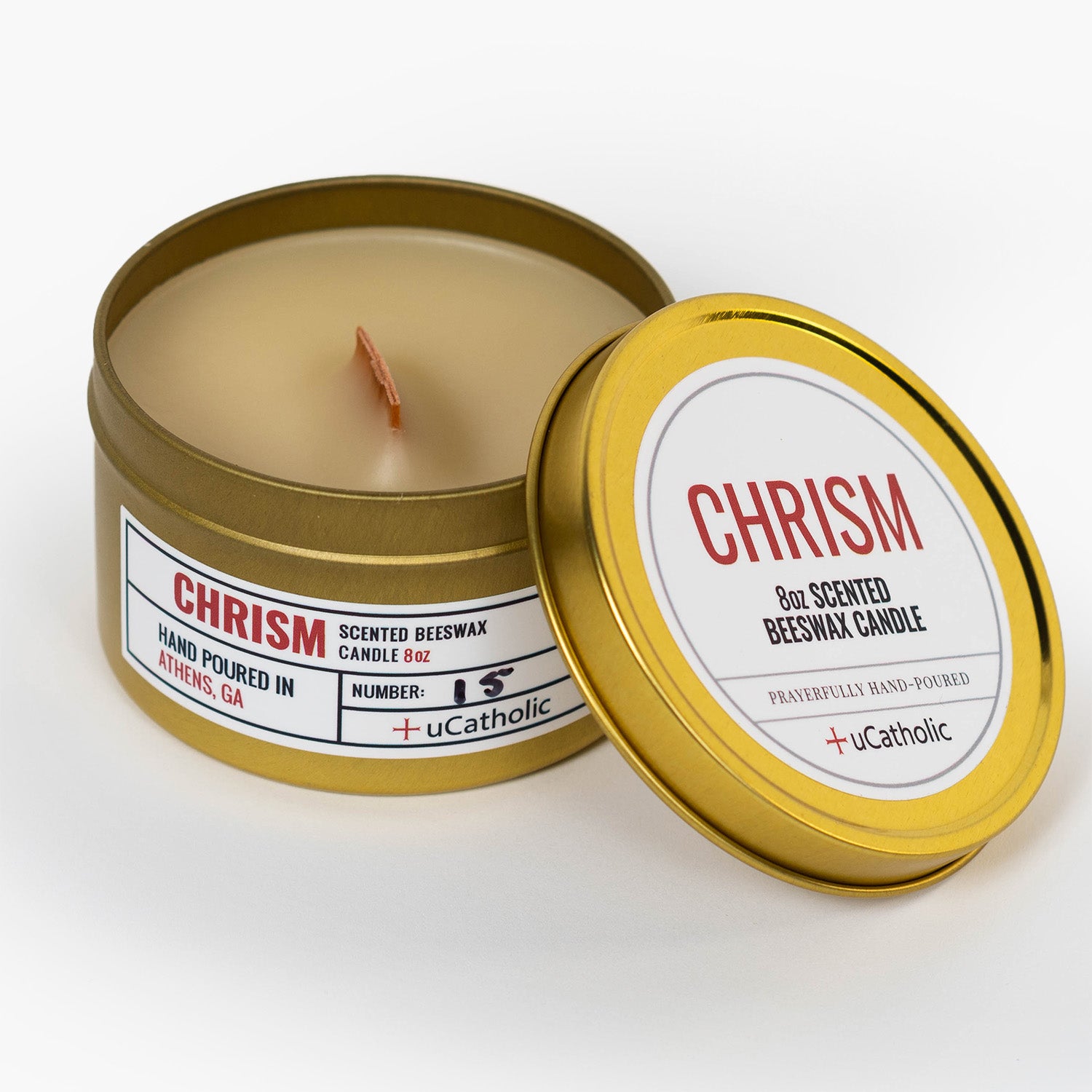 Chrism Beeswax Candle