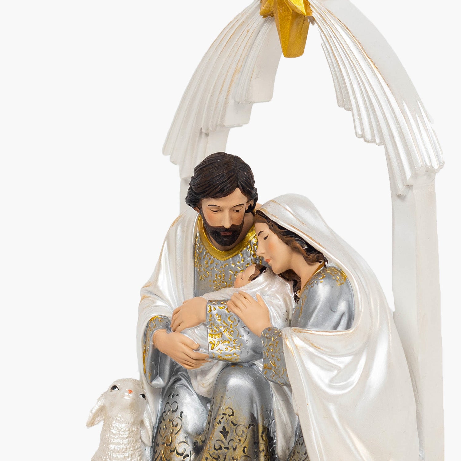 Holy Family Gold Ombre Statue