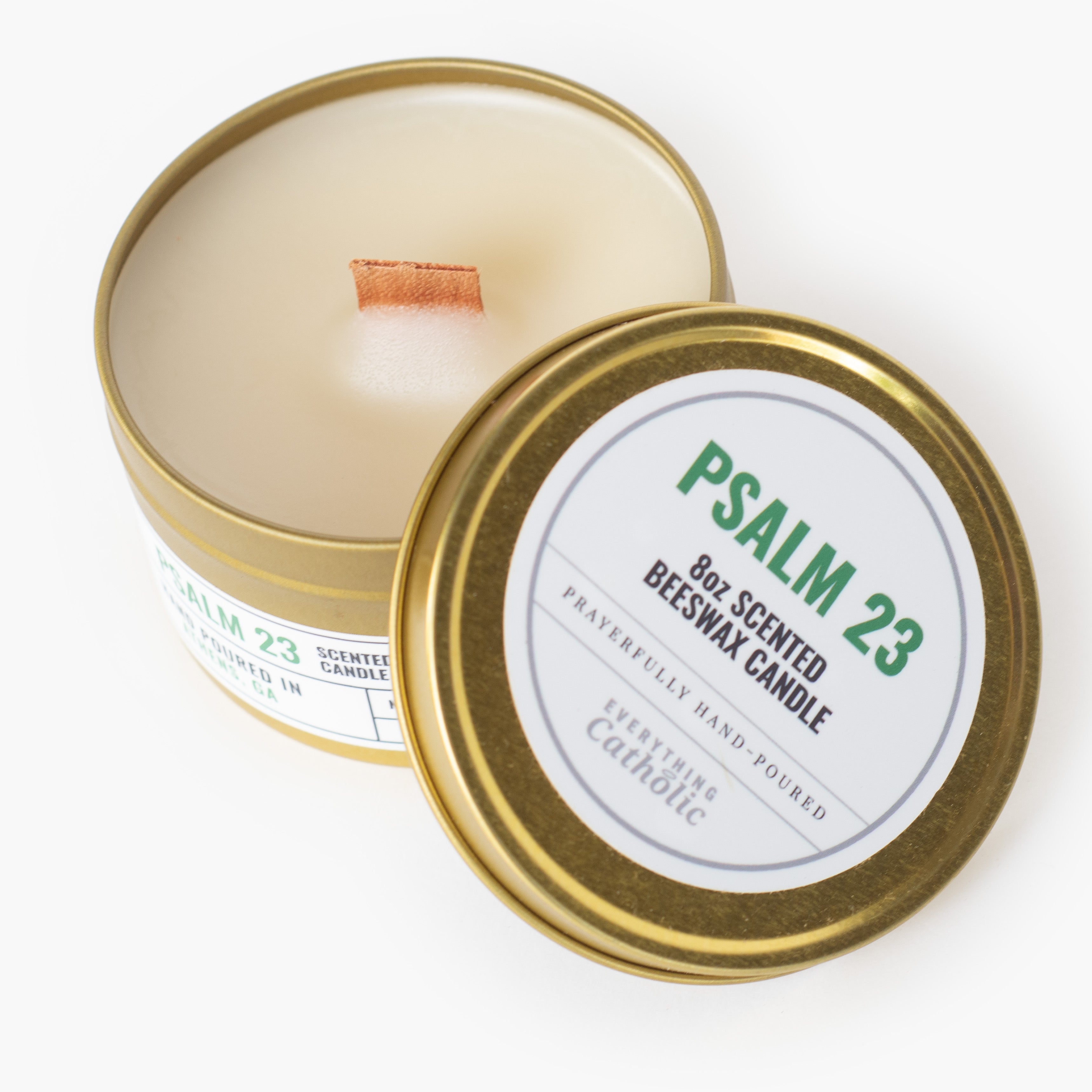 Psalm 23 Beeswax Candle